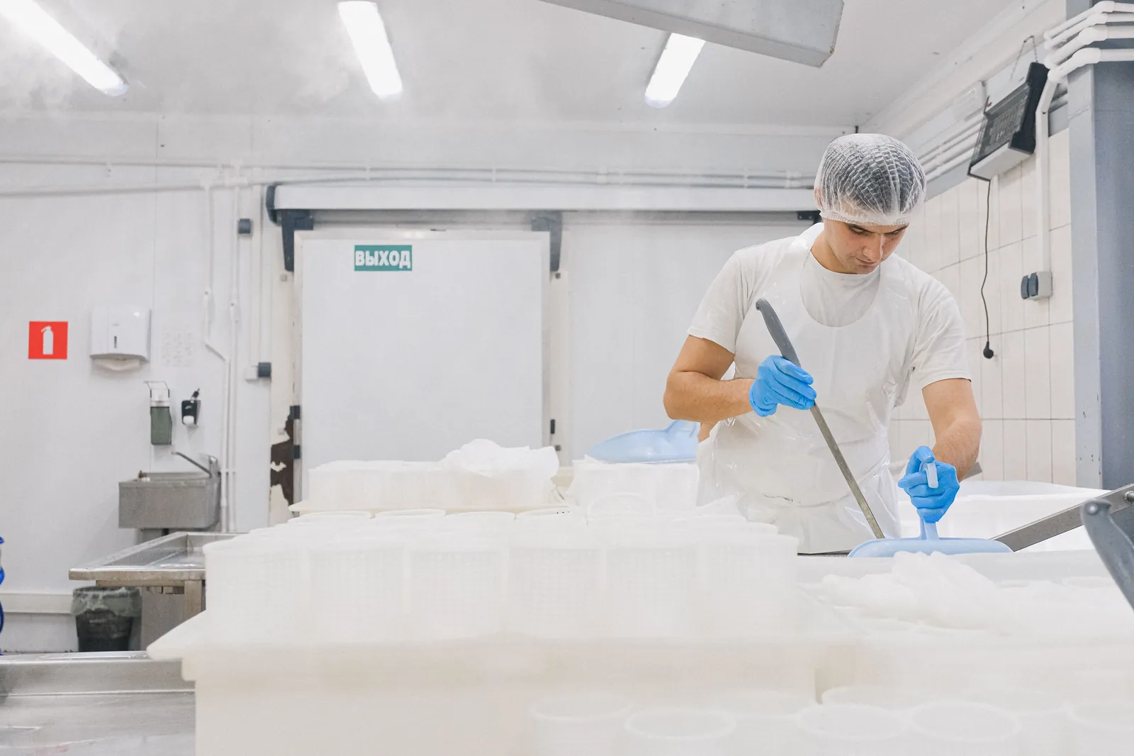 Nettoyage en chambre froide agroalimentaire